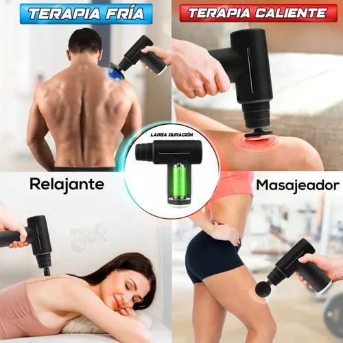 Pistola Masajeador Portátil Frio Y Calor